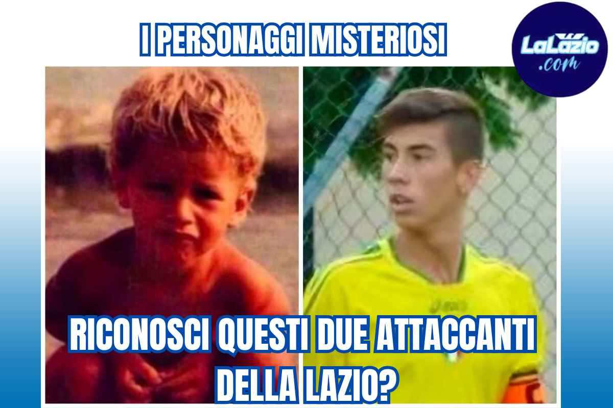 Due attaccanti della Lazio immortalati da bambini