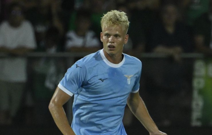 Oliver Provstgaard durante un'amichevole con la Lazio 