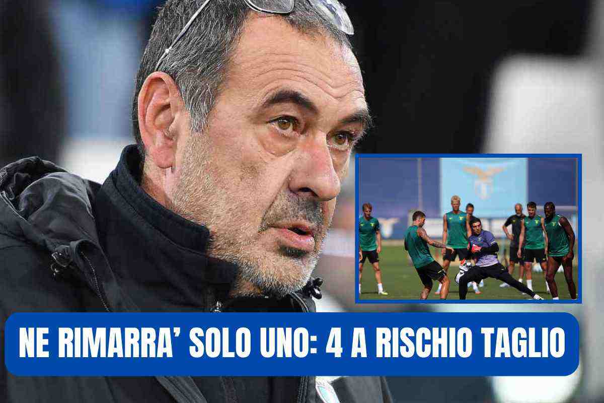Sarri e i due giocatori da tagliare in lista