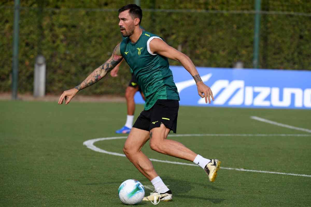 Alessio Romagnoli si allena