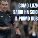 Il tecnico della Lazio Maurizio Sarri