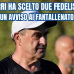 Sarri durante un allenamento a Formello