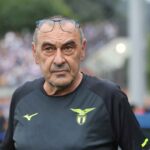 Sarri a Como nel corso della prima di campionato
