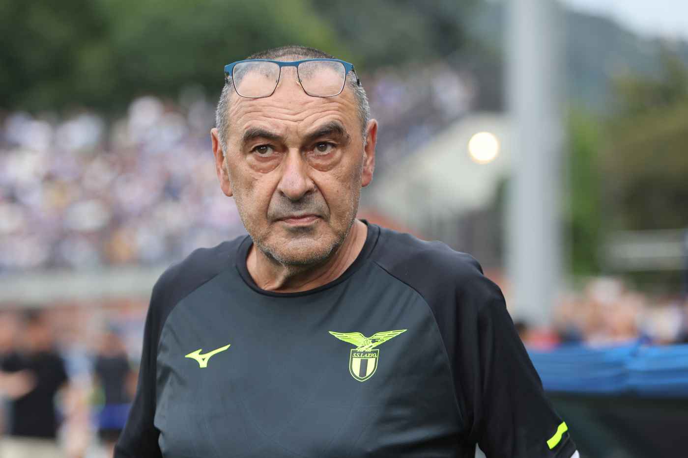 Sarri a Como nel corso della prima di campionato