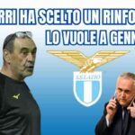 Il tecnico Sarri e il presidente della Lazio Lotito impegnato in una telefonata
