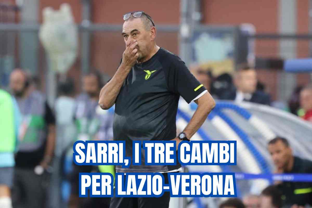 Sarri pensieroso durante Como-Lazio