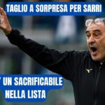 Il tecnico della Lazio Maurizio Sarri da indicazioni in panchina