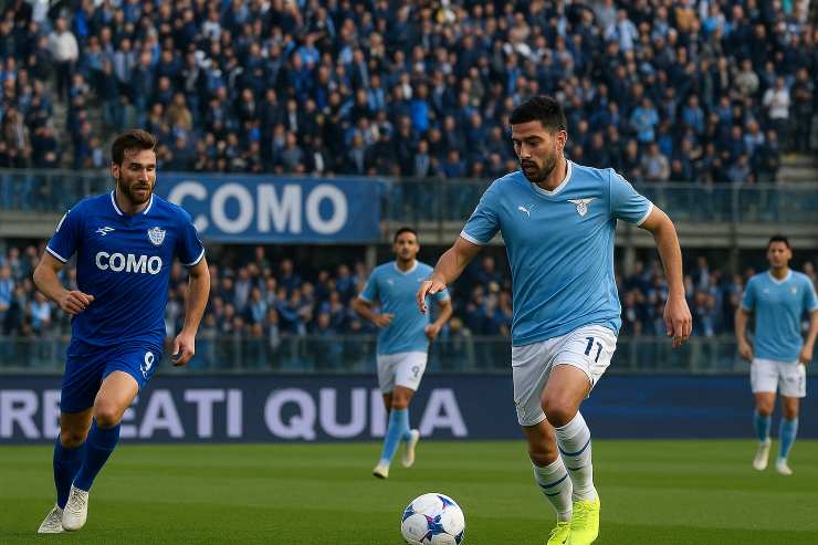 Como-Lazio giocata dall'AI
