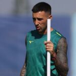 Matias Vecino in allenamento a Formello