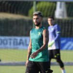 Taty Castellanos durante la seduta d'allenamento a Formello