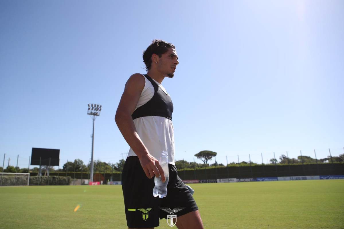 Matteo Cancellieri durante una fase d'allenamento a Formello