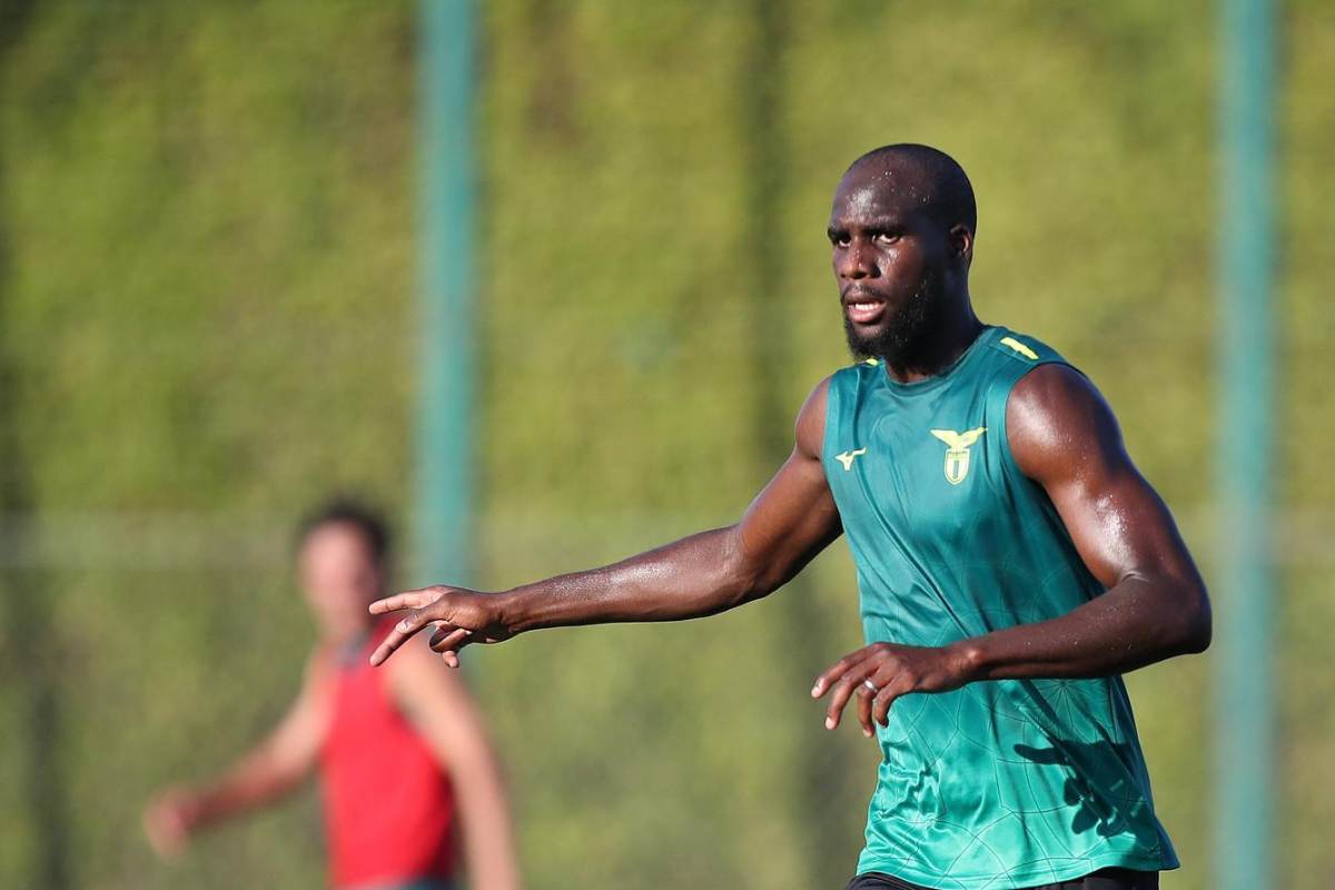 Boulaye Dia durante gli allenamenti a Formello