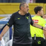 Maurizio Sarri durante la gara col Como