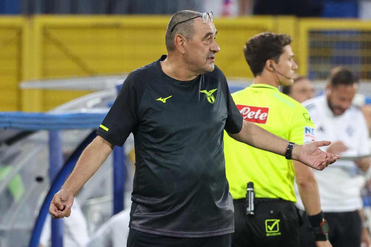 Maurizio Sarri durante la gara col Como