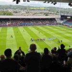 Burnley-Lazio le squadre in campo prima della gara