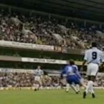 Tottenham-Lazio del 1993 poco prima che Marchegiani subisse la rete