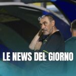 Sarri in panchina studia la sua Lazio
