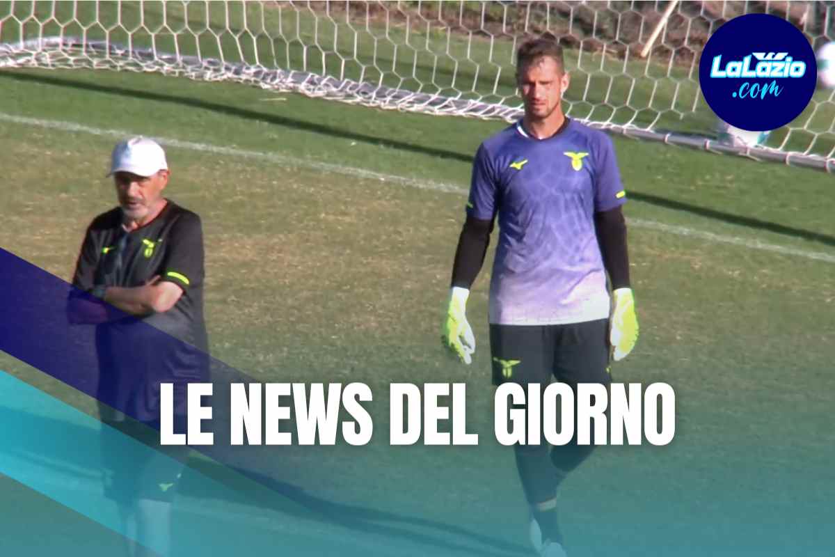 Sarri con Provedel a Formello