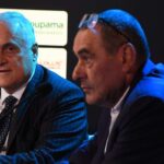 Claudio Lotito e Maurizio Sarri