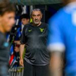 Maurizio Sarri durante una delle amichevioli estive