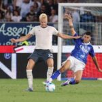 Oliver Provstgaard durante la gara col Como