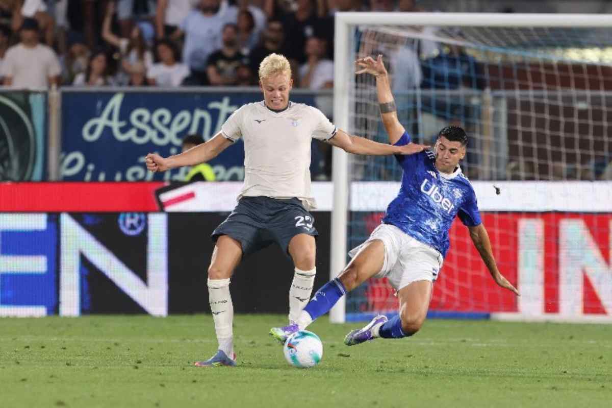 Oliver Provstgaard durante la gara col Como