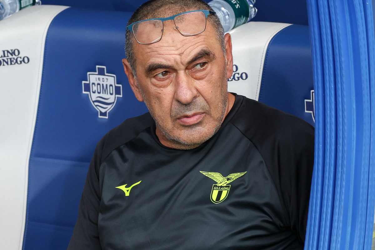 Maurizio Sarri poco prima della gara col Como