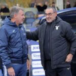 Baroni e Sarri si salutano prima di una gara