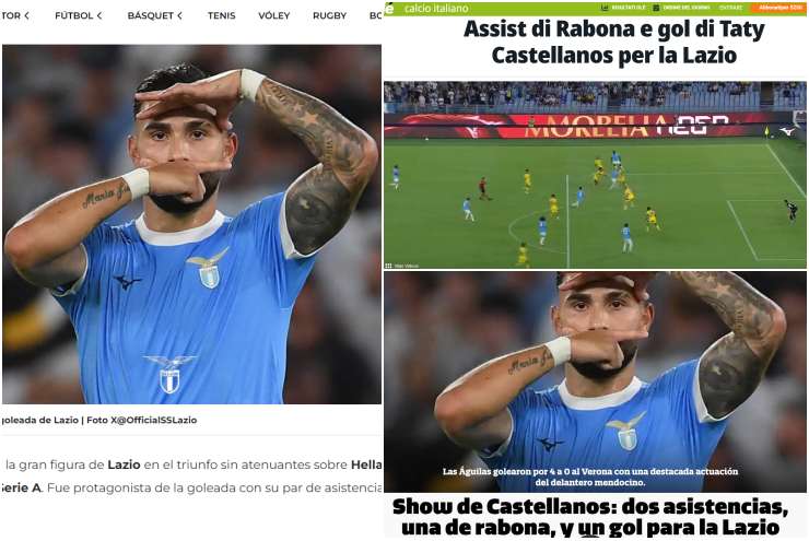 I quotidiani argentini su Castellanos