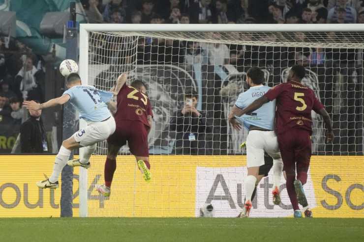 Il gol di Romagnoli nel derby