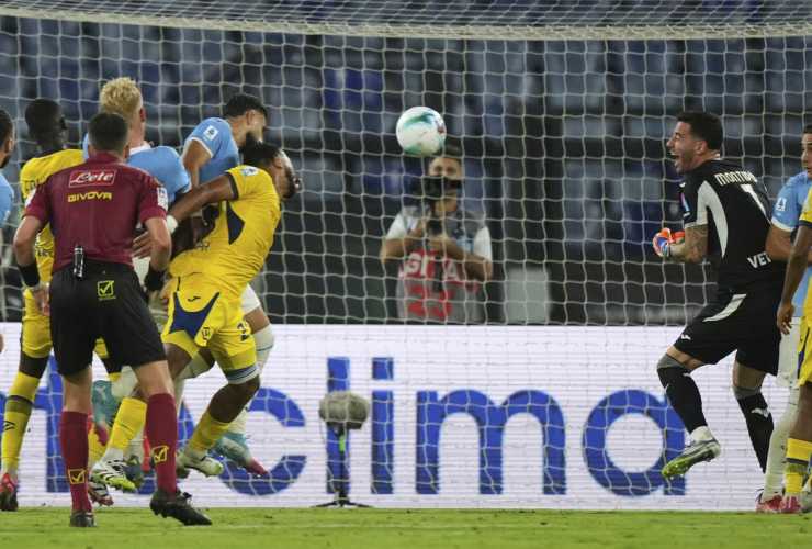 Terzo gol della Lazio contro il Verona