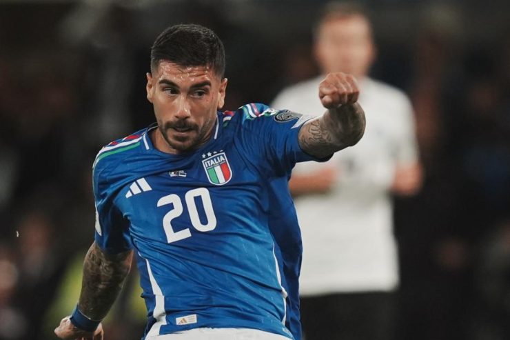 Zaccagni con la maglia dell'Italia 