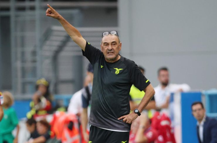 Sarri in panchina a Reggio EMilia