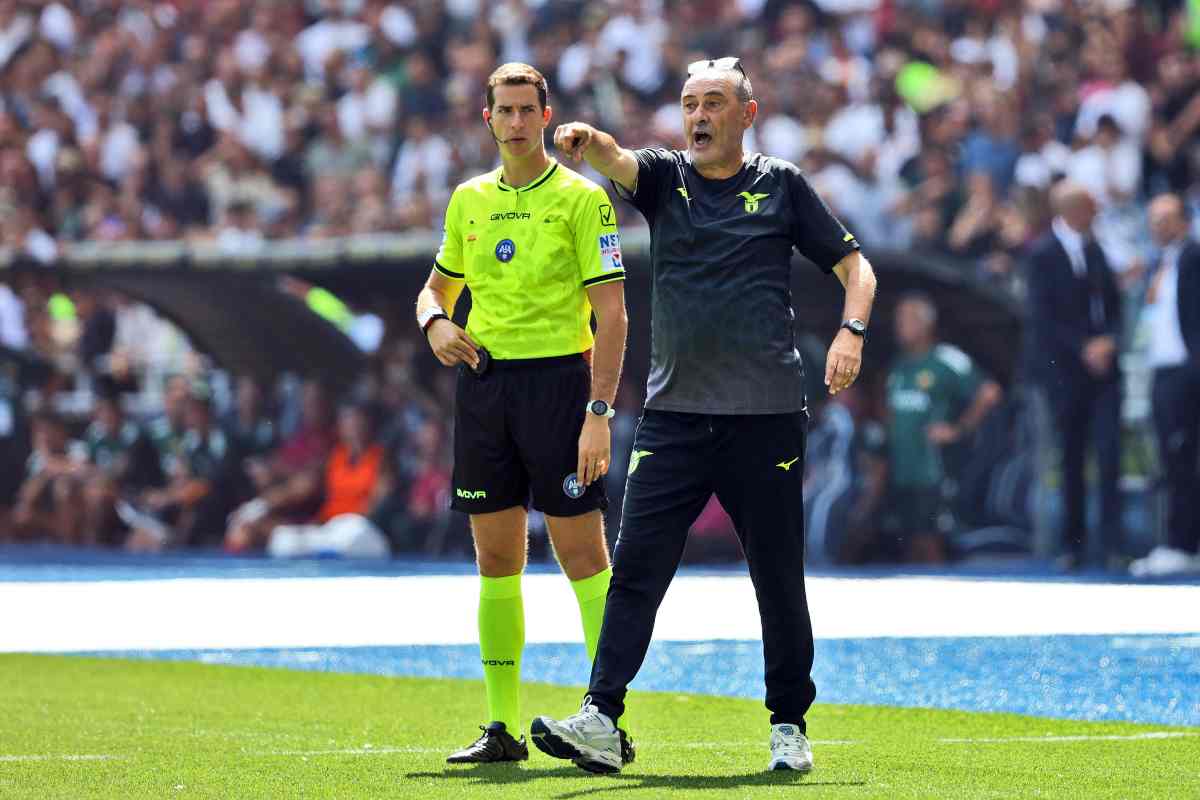 Maurizio Sarri in panchina