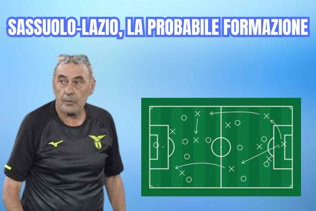 Sassuolo-Lazio, la formazione
