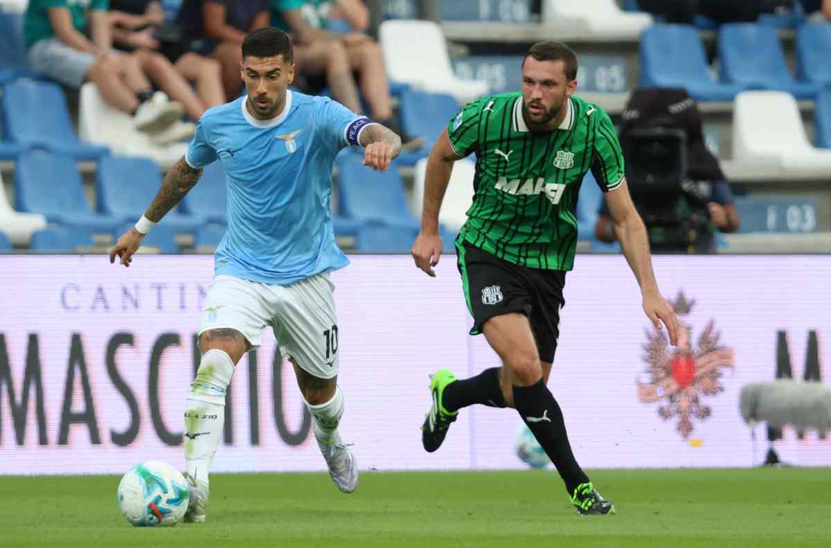 Zaccagni durante Sassuolo-Lazio 