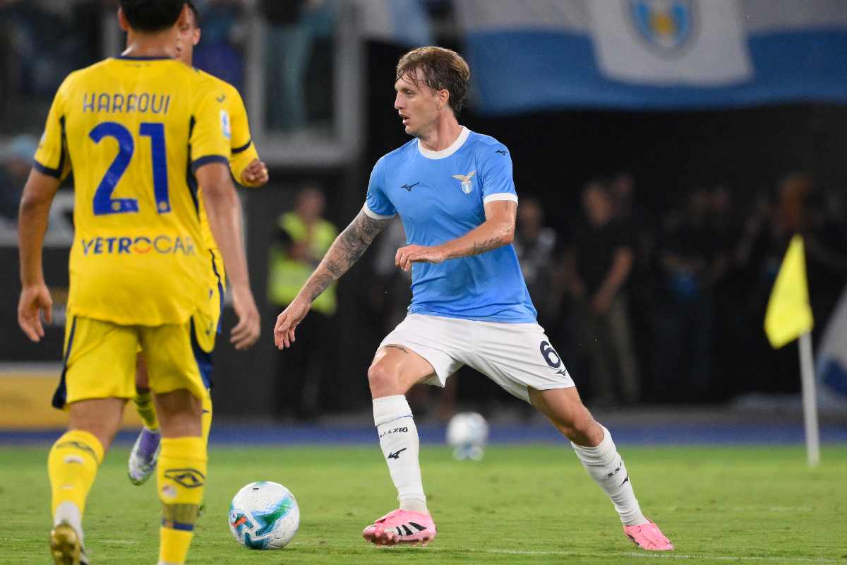 Nicolò Rovella durante la gara col Verona