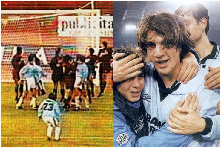 Iannuzzi in gol con la Lazio 