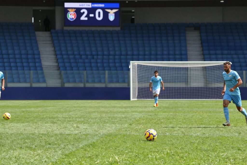 Lazio vince 2-0 contro Arezzo in amichevole
