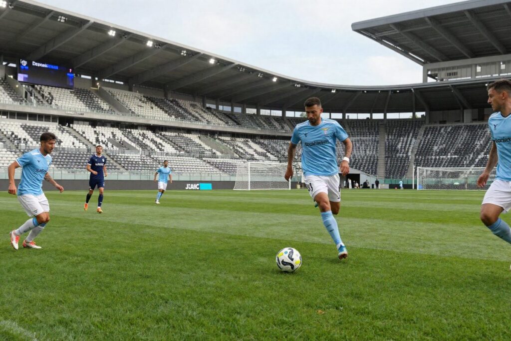 Preparazione della Lazio per la sfida contro la Juventus