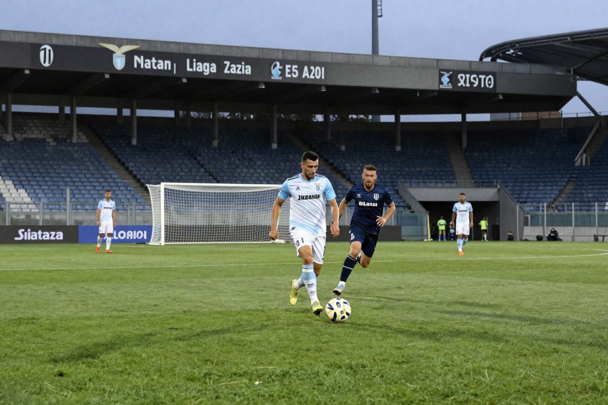 Rifinitura della Lazio a Formello prima della Juventus